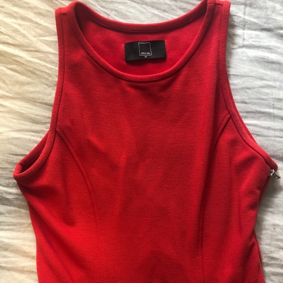 Dolce Vita Red Cotton Dress - Size M - Picture 2 of 9